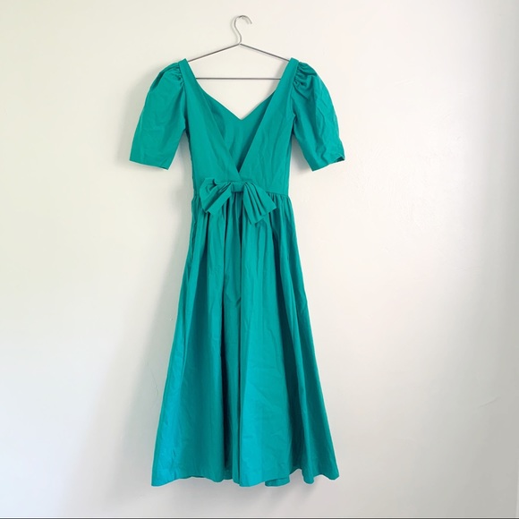 SOLD Vintage 80s Laura Ashley Midi Dress XS - Picture 5 of 8